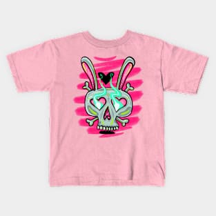 Skull and bones bunny 13 Kids T-Shirt